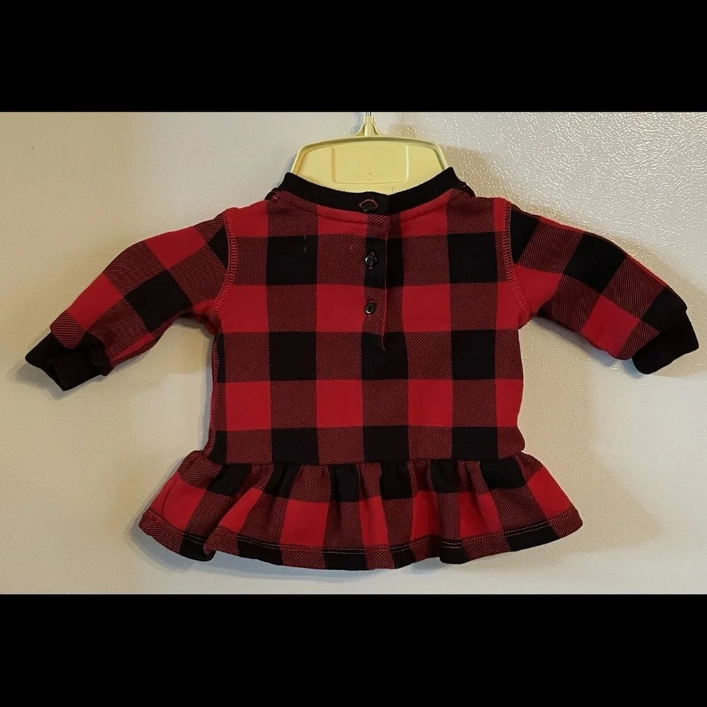 Polo Ralph Lauren Fleece Shirt Infant 3 Months Red Long Sleeve Polo Bear Preppy